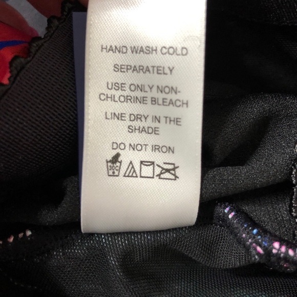 SWIMSUIT- NWT - Multi-Color Floral One-Piece Swimsuit - Size 12 - Picture 7 of 8